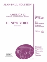 AMERICA 12 12 PIECES POUR PERCUS- SION ET PIANO 11., NEW YORK GROSSE CAISSE  PARTITION+1PARTIE  R