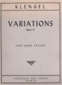 Variations op.15 for 4 cellos score and 4 parts
