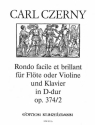 Rondo facile et brillant op.374,2 fr Flte (Violine) und Klavier