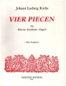 4 Piecen  fr Klavier (Cembalo, Orgel)