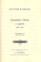 Geistliche Chre a cappella (1938-1947) fr gem Chor a cappella Partitur (dt)