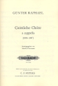 Geistliche Chre a cappella (1938-1947) fr gem Chor a cappella Partitur (dt)