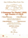 La finetta  and  canzon a 2 fr Diskantinstrument, Bassinstrument und Bc 3 Spielpartituren