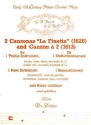La finetta  and  canzon a 2 fr Diskantinstrument, Bassinstrument und Bc 3 Spielpartituren