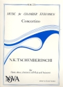 Concertino for flute, oboe, clarinet and bassoon score and 4 parts