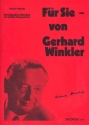 Fr Sie von Gerhard Winkler: Album fr Gesang und Klavier