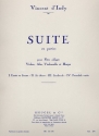 Suite en parties op.91 pour flute, violon, alto, violoncelle et harpe partition de poche et parties