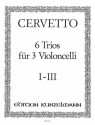 6 Trios Band 1 (Nr.1-3) fr 3 Violoncelli Stimmen