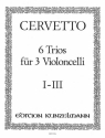 6 Trios Band 1 (Nr.1-3) fr 3 Violoncelli Stimmen