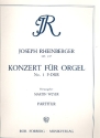 Konzert F-Dur Nr.1 op.137 für Orgel und Orchester Partitur