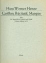 Carillon, recitatif, masque für Mandoline, Gitarre und Harfe Partitur und Stimmen
