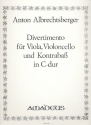 Divertimento C-Dur fr Viola, Violoncello und Kontrabass Stimmen