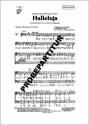 Halleluja f�r gem Chor und Klavier Partitur