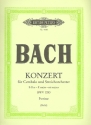 Konzert E-Dur BWV1053 fr Cembalo und Streichorchester Partitur