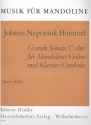 Grande Sonata C-Dur für Mandoline (Violine) und Klavier (Cembalo)