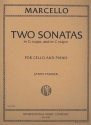 2 Sonatas C major and in G major for cello and piano