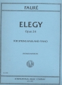 Elegy op.24 for string bass and piano
