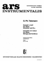 Konzert c-Moll fr Oboe, Streicher und Bc Cello/Ba