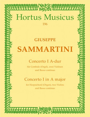 Concerto A-Dur Nr.1 fr Cembalo (Orgel), 2 Violinen und Bc