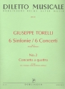 Concerto a quattro d-Moll  fr Streicher Partitur und 4 Stimmen
