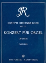 Konzert g-Moll Nr.2 op.177 für Orgel und Orchester Partitur