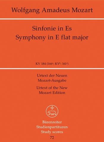 Sinfonie Es-Dur KV184 fr Orchester Studienpartitur
