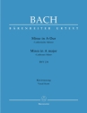 Missa A-Dur BWV234 fr Soli, Chor und Orchester Klavierauszug