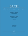 Missa A-Dur BWV234 fr Soli, Chor und Orchester Klavierauszug