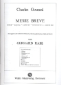 Messe brve fr Mnnerchor, Soli und groes Orchester (Orgel, Klavier) Klavierpartitur (la)