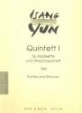 Quintett fr Klarinette und Streichquartett Partitur und Stimmen