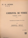 Carnaval de Vnise op.14 pour saxophone alto et piano