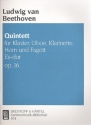 Quintett Es-Dur op.16 fr Klavier, Oboe, Klarinette, Horn und Fagott Partitur und Stimmen