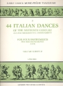 Italian Dances of the 16th Century vol.2 for 4 instruments score