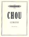 Cursive for flute and piano Score and 1 Part