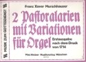 2 Pastoralarien mit Variationen fr Orgel (Cembalo)