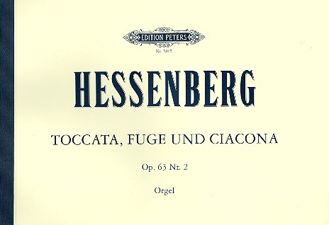 Toccata, Fuge und Ciacona op.63,2 fr Orgel