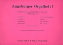 Augsburger Orgelheft Band 1 fr Orgel Orgelmusik zum gottesdienstlichen Gebrauch