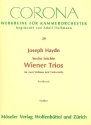 6 leichte Wiener Trios fr 2 Violinen und Violoncello Partitur