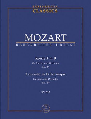 Konzert B-Dur KV595 fr Klavier und Orchester Studienpartitur