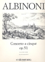 Concerto a cinque D-Dur p.5,1 fr Violine und Streicher Partitur
