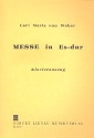 Messe Es-Dur fr Soli, Chor und Orchester Klavierauszug (la)