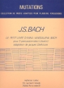 Le petit livre d'Anna Magdalena Bach pour 3 percussionistes (claviers) partition et 3 parties