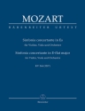 Sinfonia concertante Es-Dur KV364 fr Violine, Viola und Orchester Studienpartitur