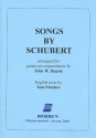 Songs by Schubert arranged for guitar accompaniment