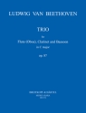 Trio C-Dur op.87 fr Flte (Oboe) und Fagott Partitur und Stimmen