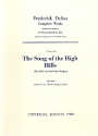 The song of the high Hills fr gem Chor und Orchester Studienpartitur