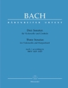 3 Sonaten nach BWV1027-1029 für Violoncello und Cembalo