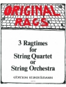 3 Ragtimes (Band 1) fr Streichquartett Partitur und 5 Stimmen