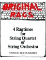 4 Ragtimes (Band 2) fr Streichquartett (Streichquintett, Streichorchester) Partitur und 5 Stimmen