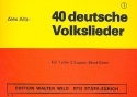40 deutsche Volkslieder Band 1 fr 1-2 Sopranblockflten